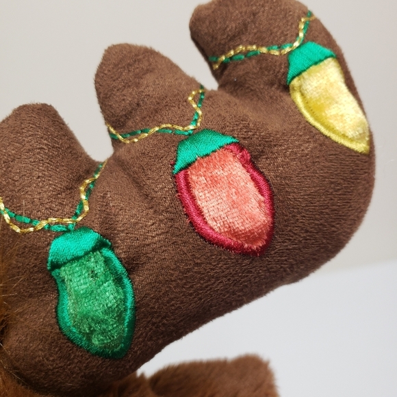 Build a Bear 18" Brown Christmas Moose Unstuffed Light Up Antlers Holiday Plush - Picture 9 of 13
